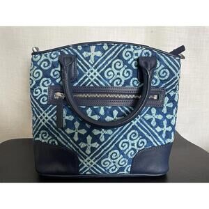 Vera Bradley Day Off Satchel in the pattern Cuban Tiles